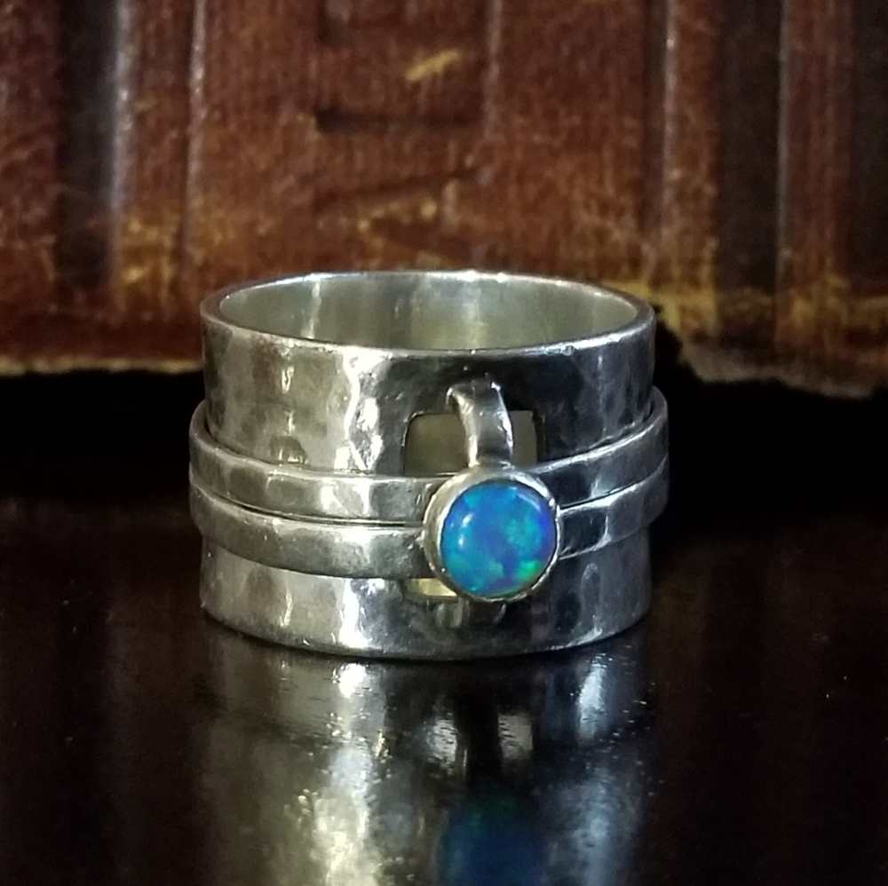 RARE Silpada Sterling Silver Spinner Ring